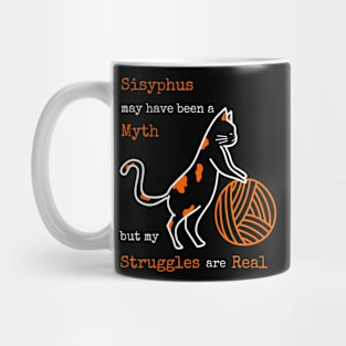 Sisyphus cat Mug